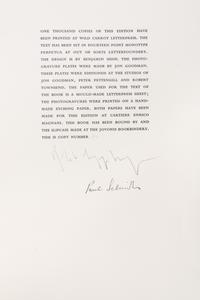 (LEC; MAPPLETHORPE, ROBERT) RIMBAUD, ARTHUR. A Season in Hell. New York, [1986]. Signed by author and artist.