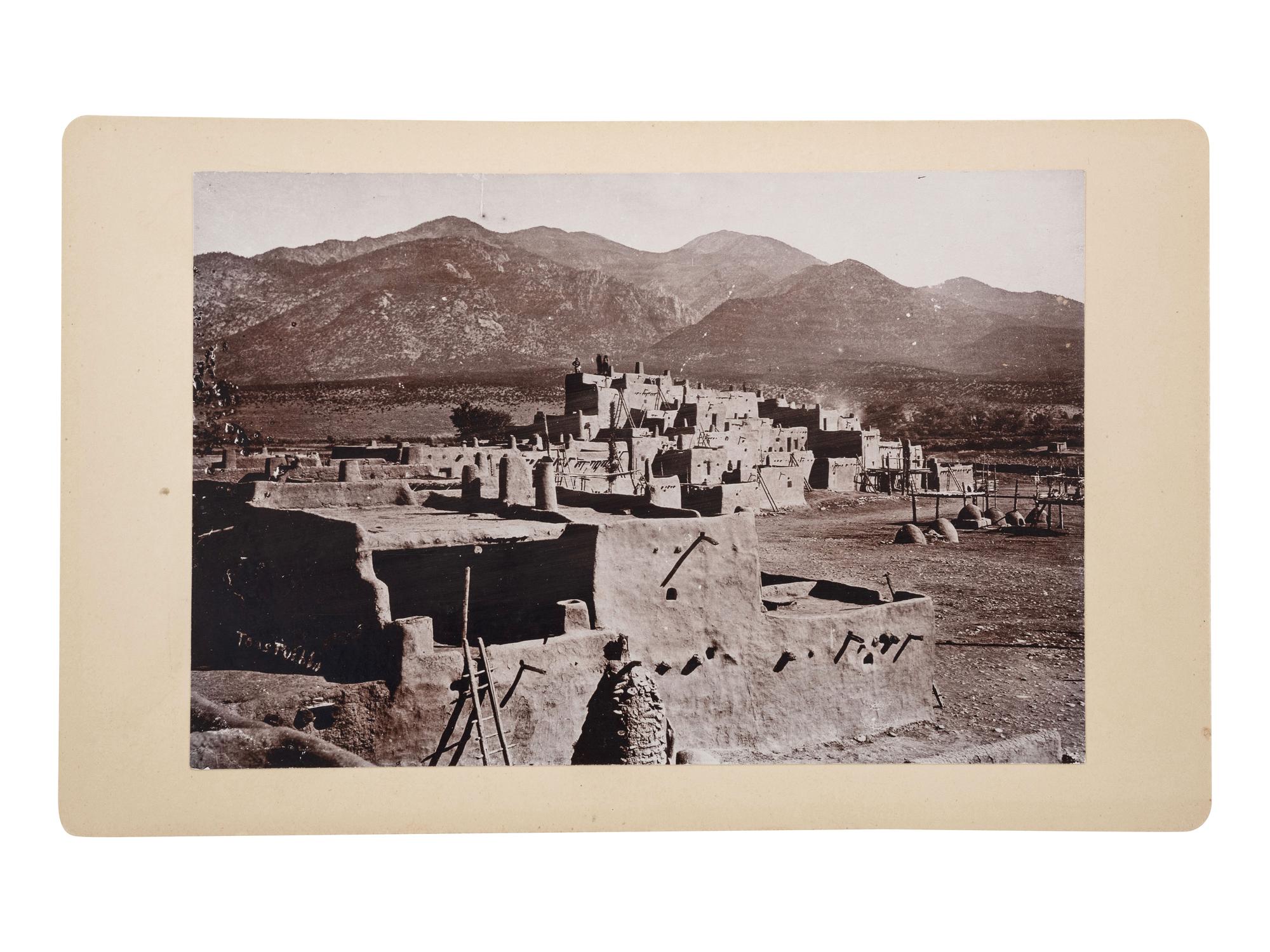 [NEW MEXICO]. A group of 6 photographs, incl. views of Santo Domingo and Taos pueblos, comprising: