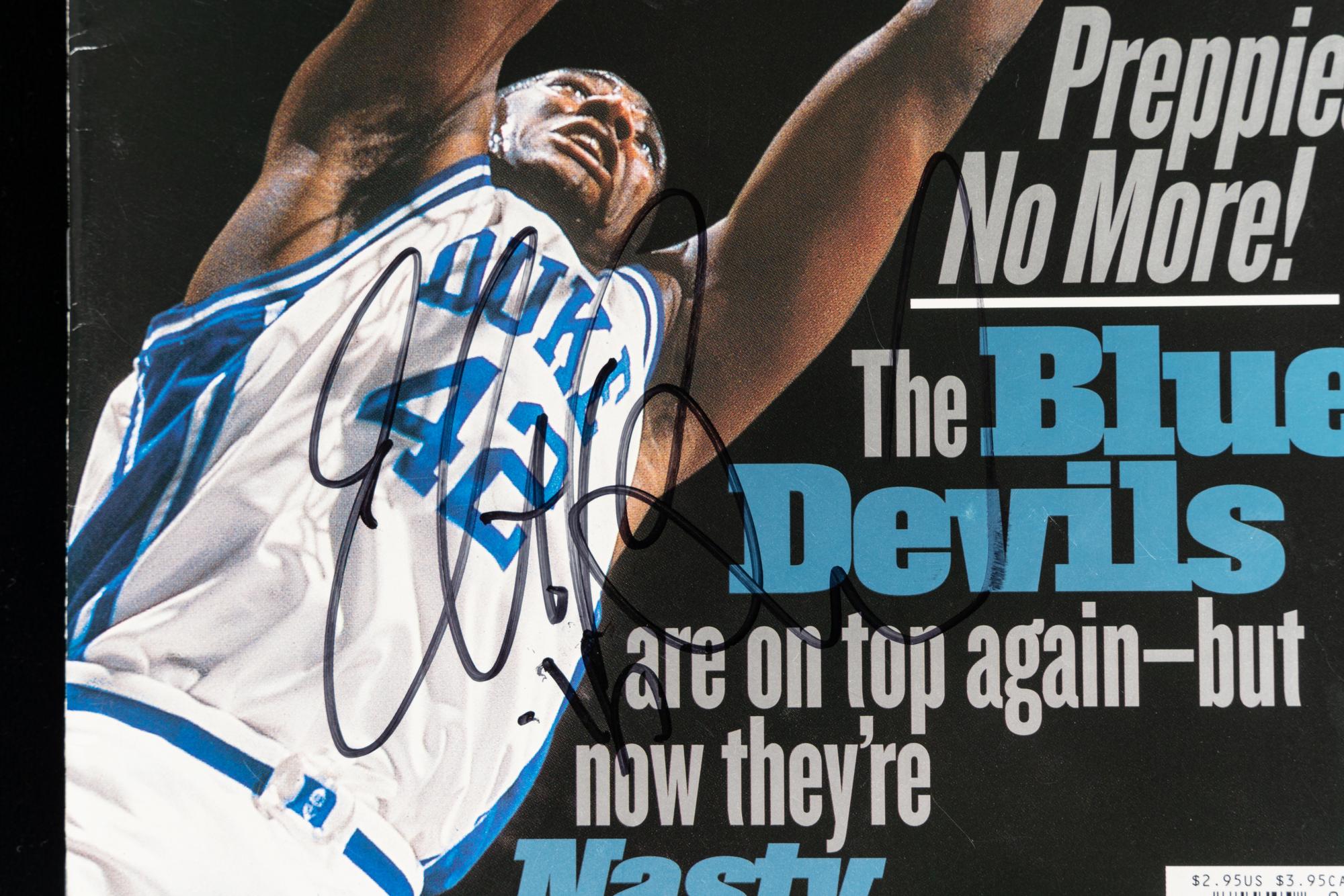 A Group of Elton Brand Signed Autograph Items (Including 1997 High School Yearbook),