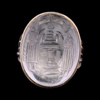 A Neo-Babylonian or Neo-Assyrian Rock Crystal Stamp Seal