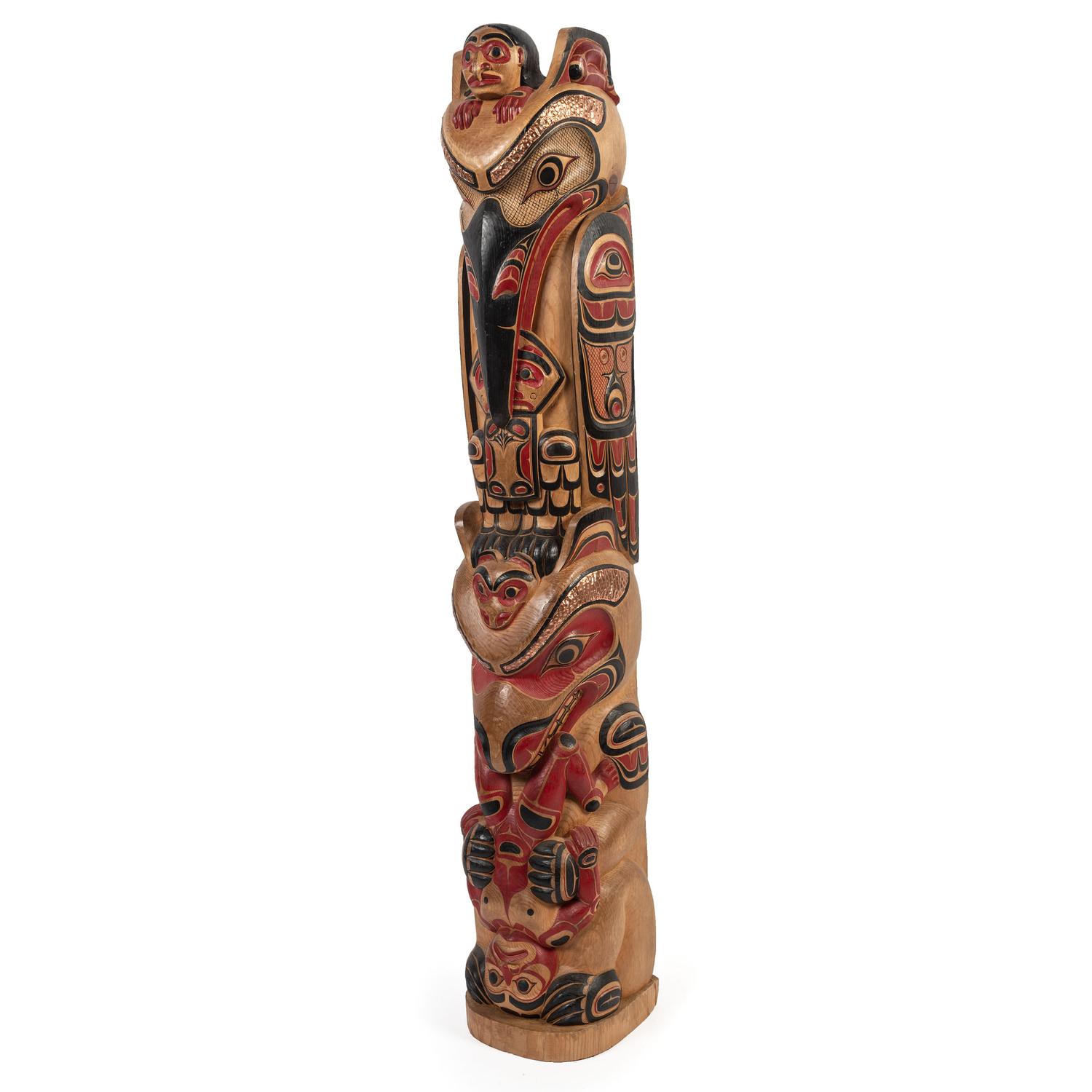 Polychrome Model Totem Pole
