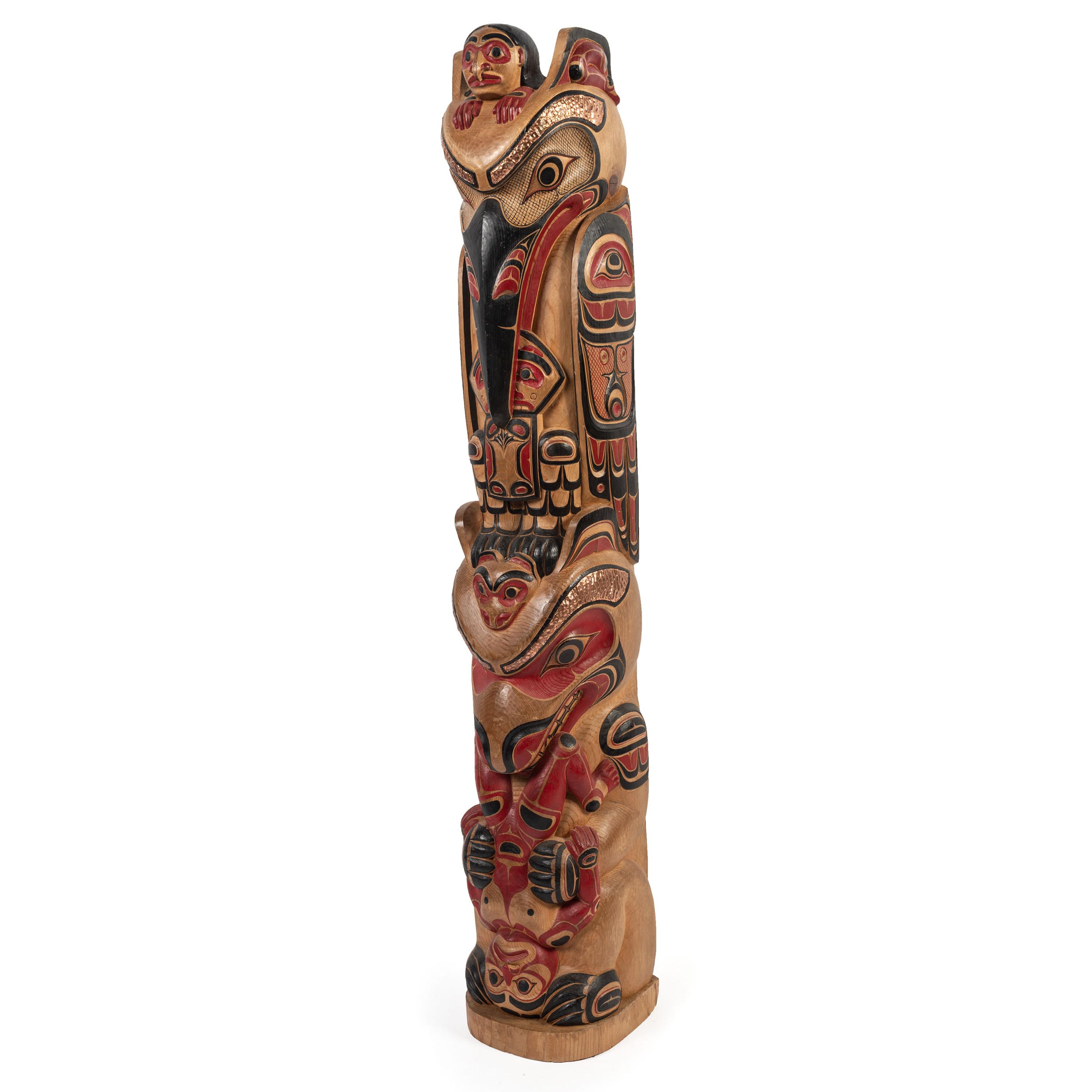 Polychrome Model Totem Pole