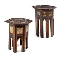 Two Ottoman Mother-of-Pearl Inlaid Tables
