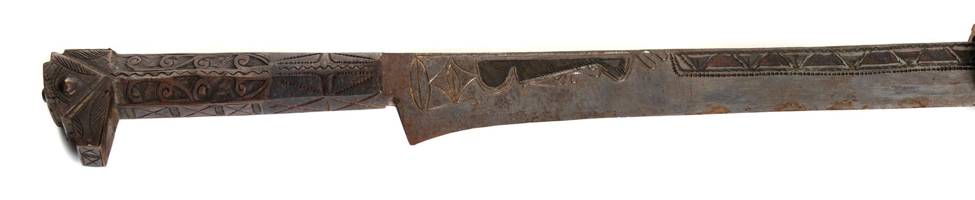 Two Damascened Steel Swords and Sheaths