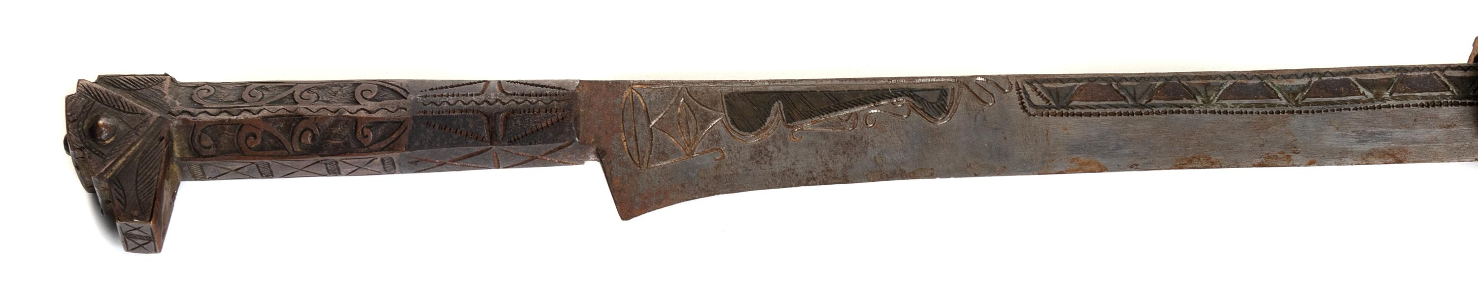 Two Damascened Steel Swords and Sheaths