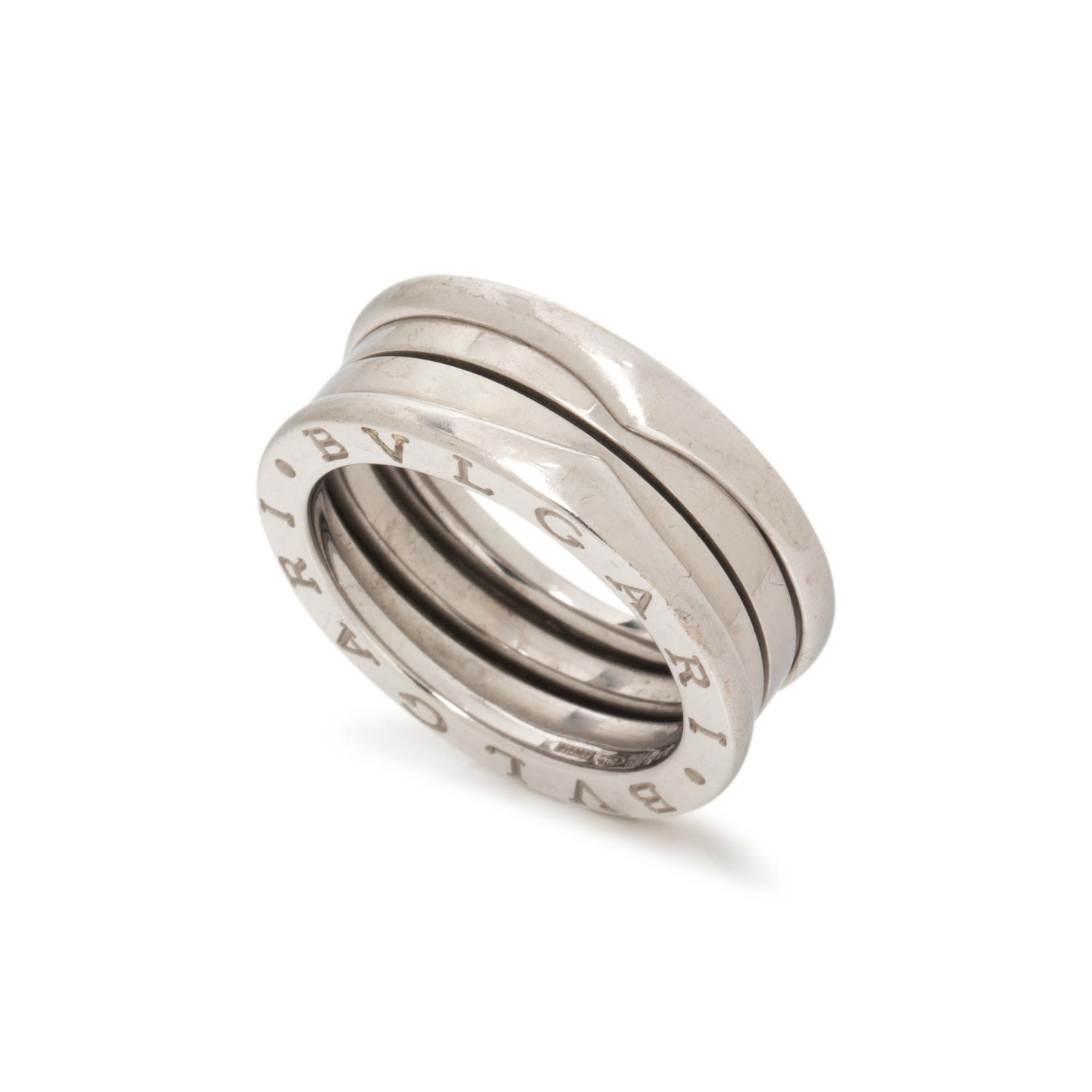 BULGARI, WHITE GOLD 'B ZERO' RING