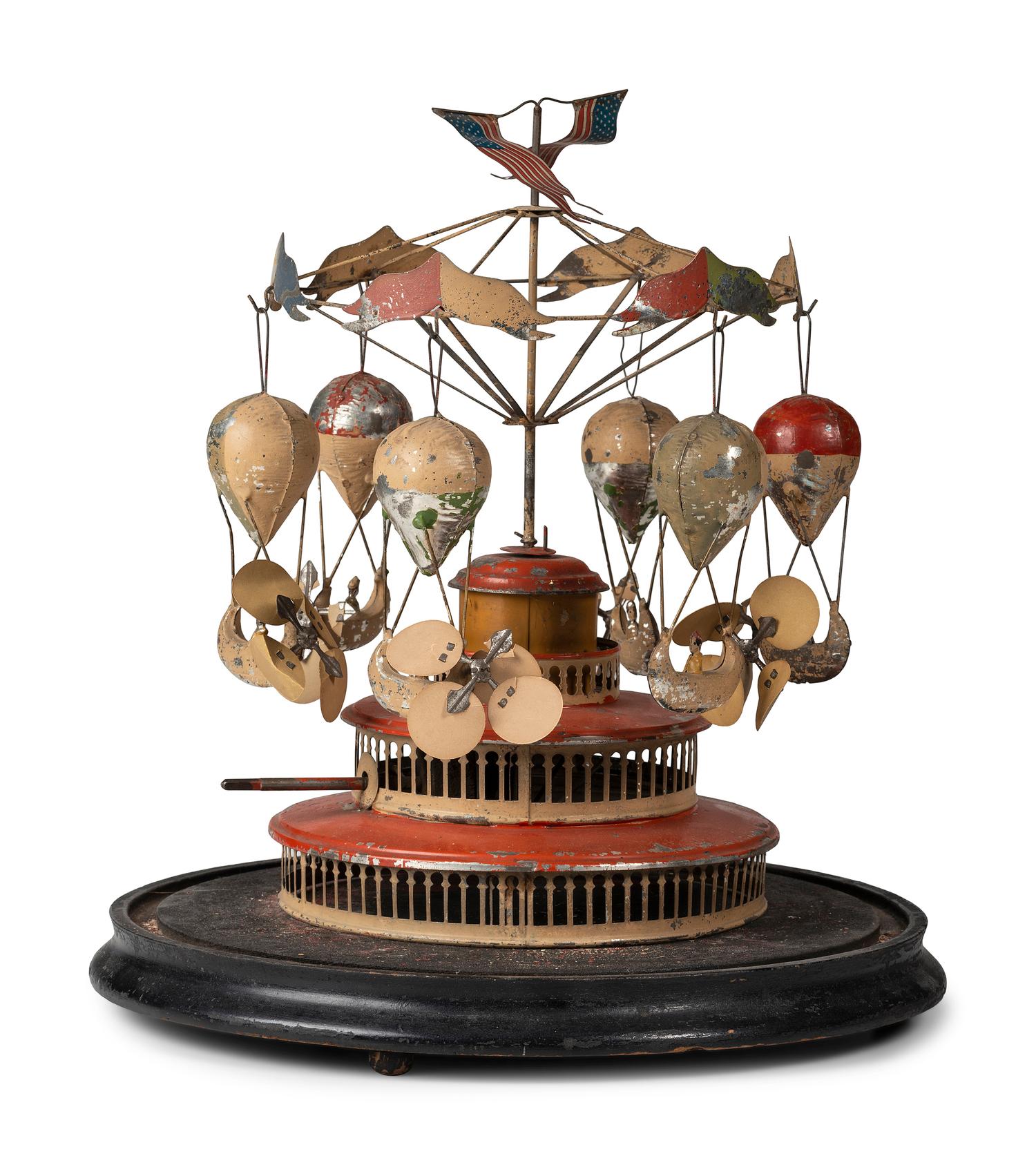 A Tin Airship Carousel Wind-Up Toy
