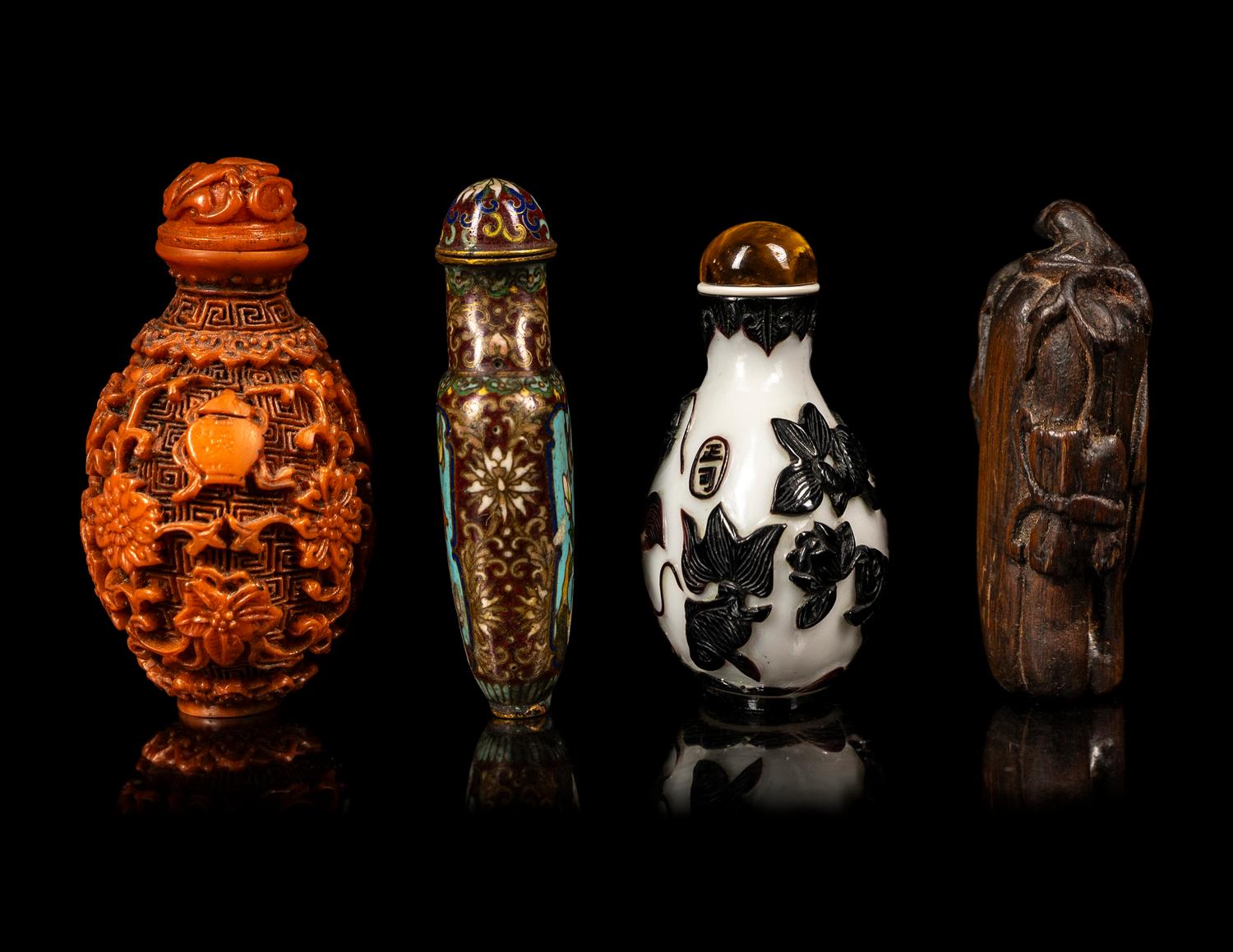 Four Chinese Snuff Bottles