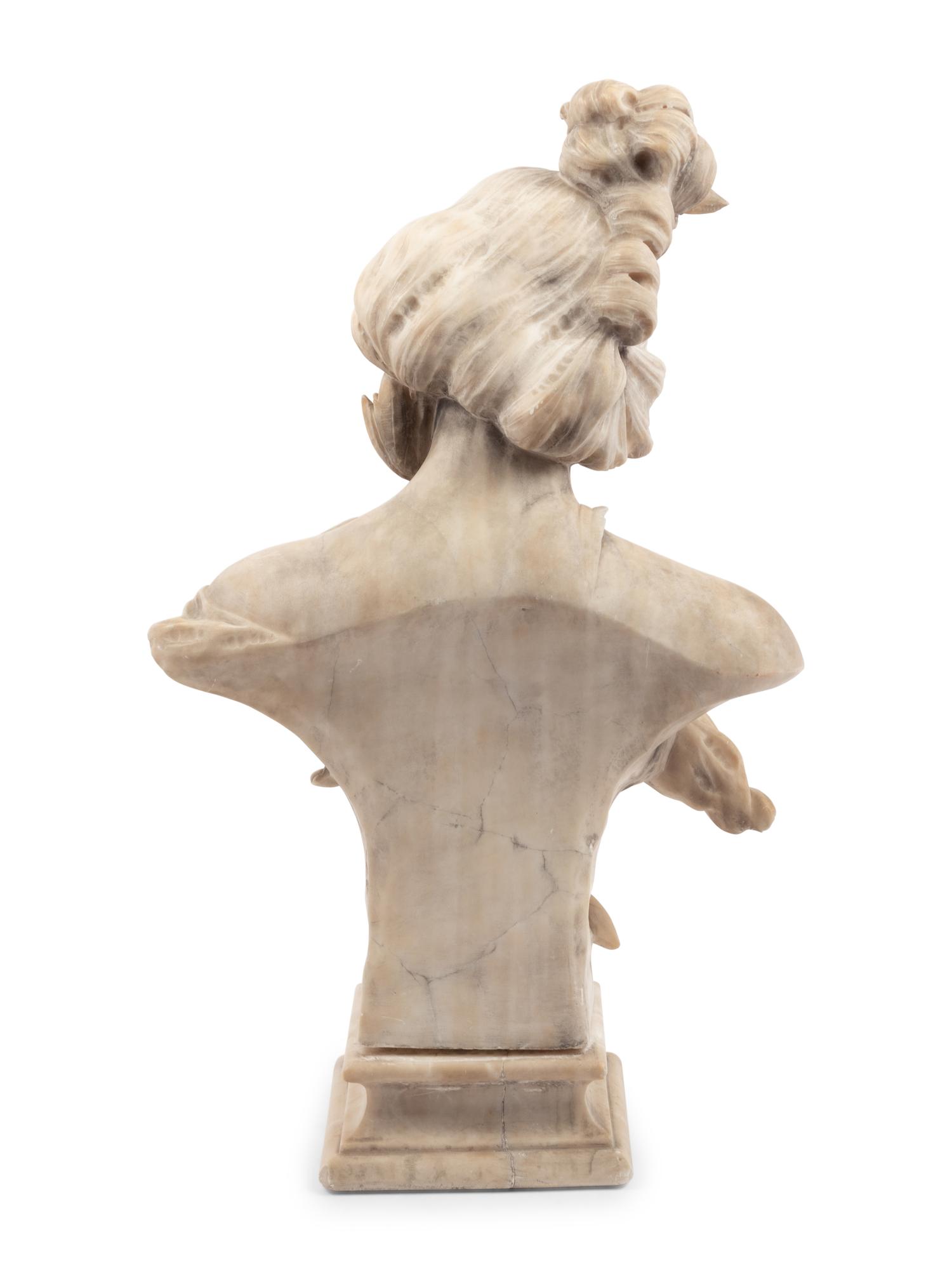 An Italian Alabaster Bust