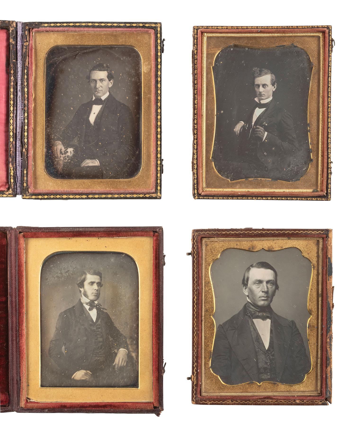 [EARLY PHOTOGRAPHY]. 30 quarter plate daguerreotypes of men incl. examples by ROOT, MCLEES, EASTERLY