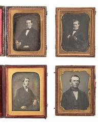 [EARLY PHOTOGRAPHY]. 30 quarter plate daguerreotypes of men incl. examples by ROOT, MCLEES, EASTERLY