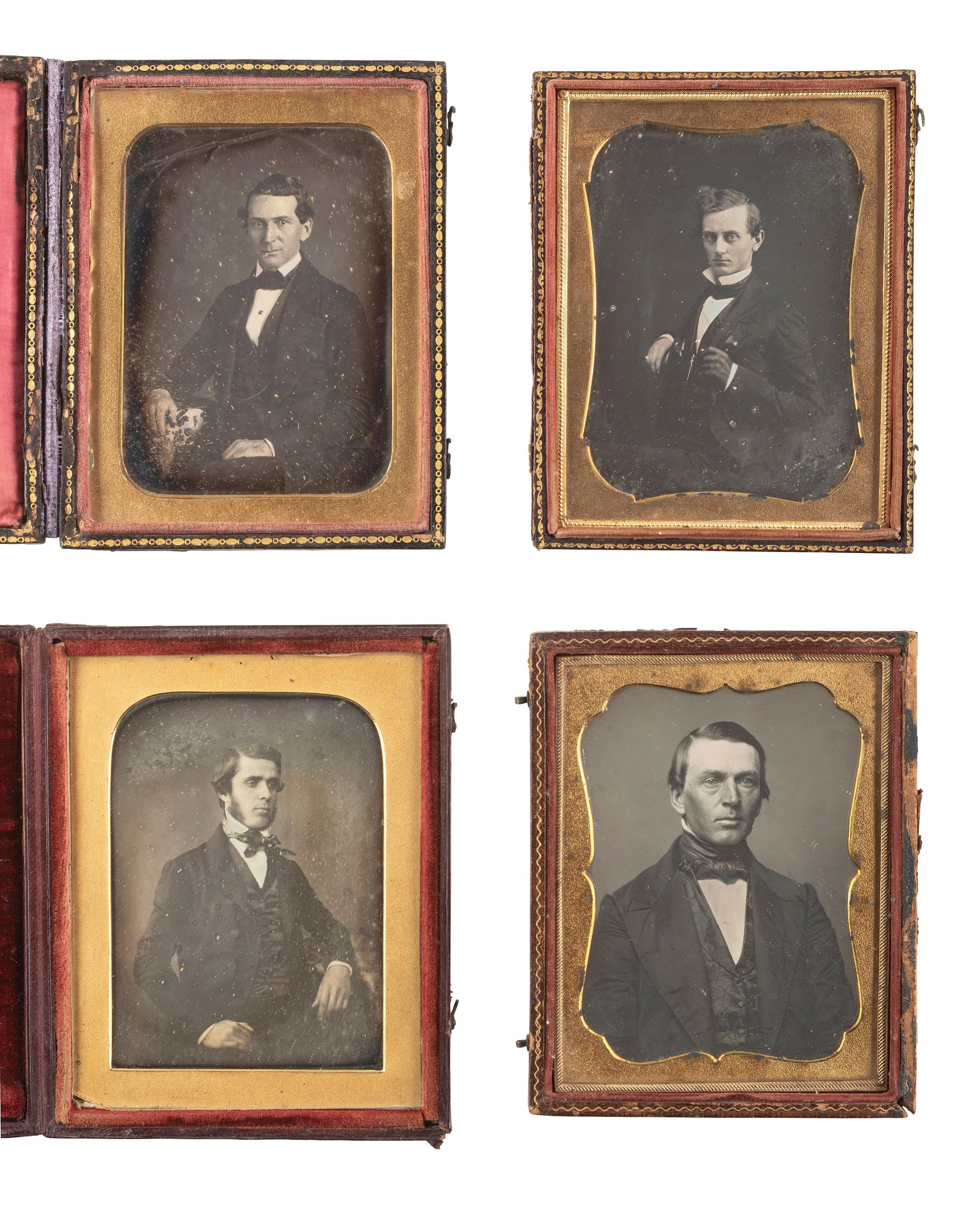 [EARLY PHOTOGRAPHY]. 30 quarter plate daguerreotypes of men incl. examples by ROOT, MCLEES, EASTERLY
