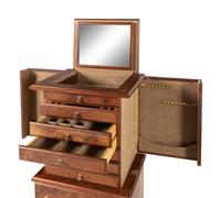 Madeleine Albright's Burlwood Standing Jewelry Box