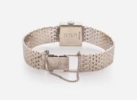 A Ladies 14K White Gold Movado Watch with Diamonds