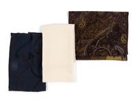 Collection of Twelve Scarves; Ten Armani, One Etro, One Gianfranco Ferre, 1990-2010s
