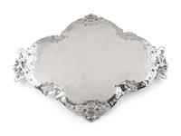 A German Rococo Style Silver Tray