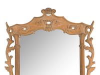 An English Faux Bois Carved Mirror