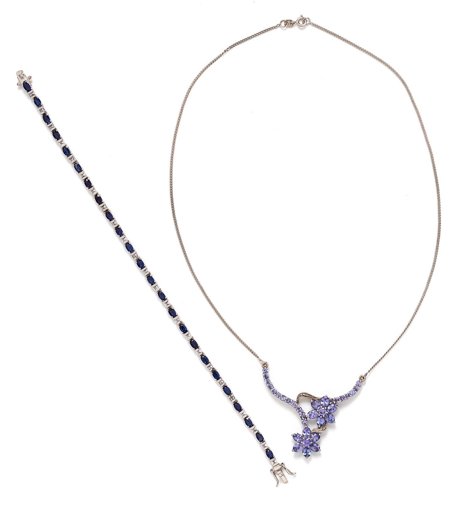 A Collection of Sterling Silver and Gemstone Jewelry,