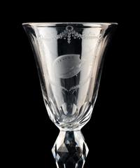 A Jacob Sang-Attributed Dutch Engraved Wine Glass