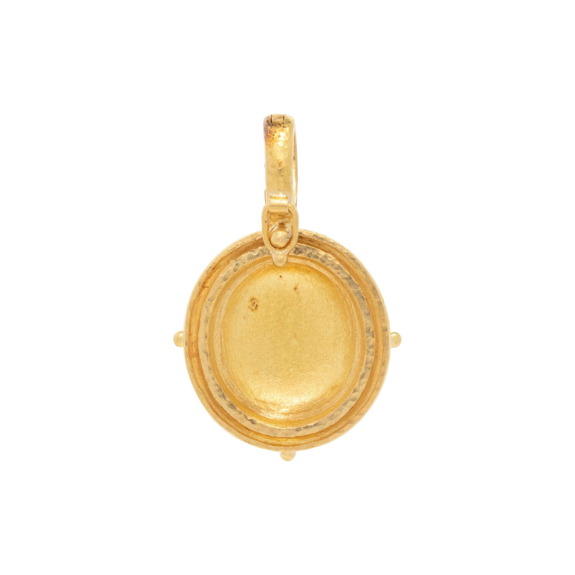 ELIZABETH LOCKE, YELLOW GOLD BEE PENDANT