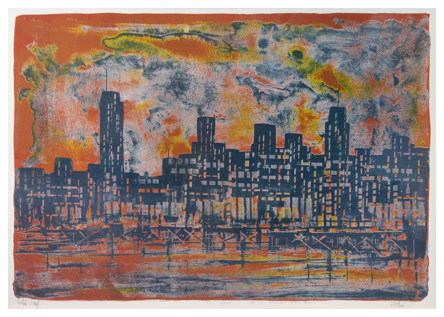 Richard Florsheim, (American, 1905-1979), City Skies