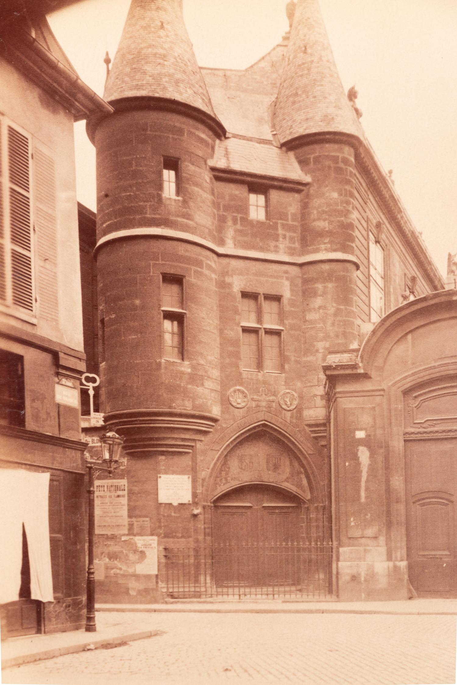 A group of five photographs depicting Paris ( Les Archives - rue des Francs Bourgeois , 1899-1900; Annexe de l'Hôtel Dieu, rue de la Bucherie, cour Saint Julien , 1902-1903; H ô tel de Chanac [cour], 127 rue de Grenelle , 1907; Saint-M é dard, 1926; Avenue de l'Observatoire , 1899-1900)