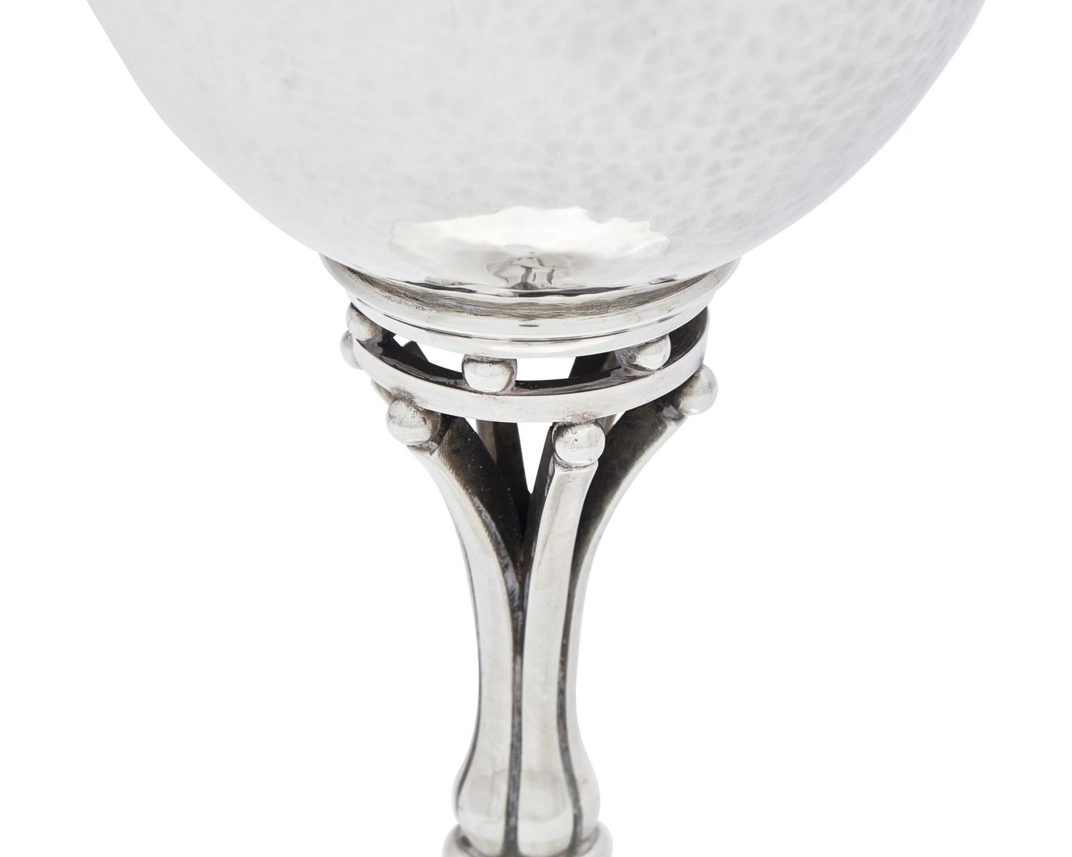 A Set of Fourteen Harald Nielsen Designed Georg Jensen Silver Goblets