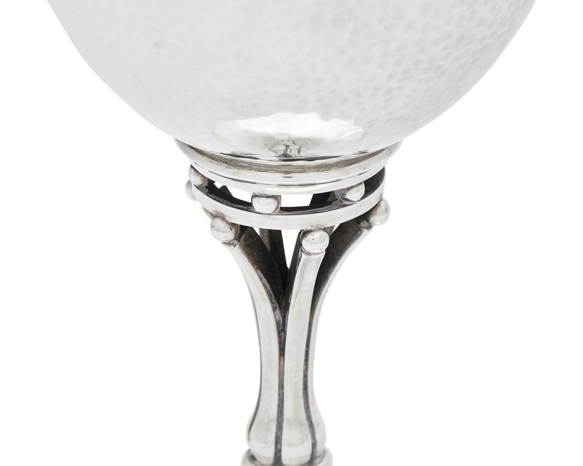 A Set of Fourteen Harald Nielsen Designed Georg Jensen Silver Goblets