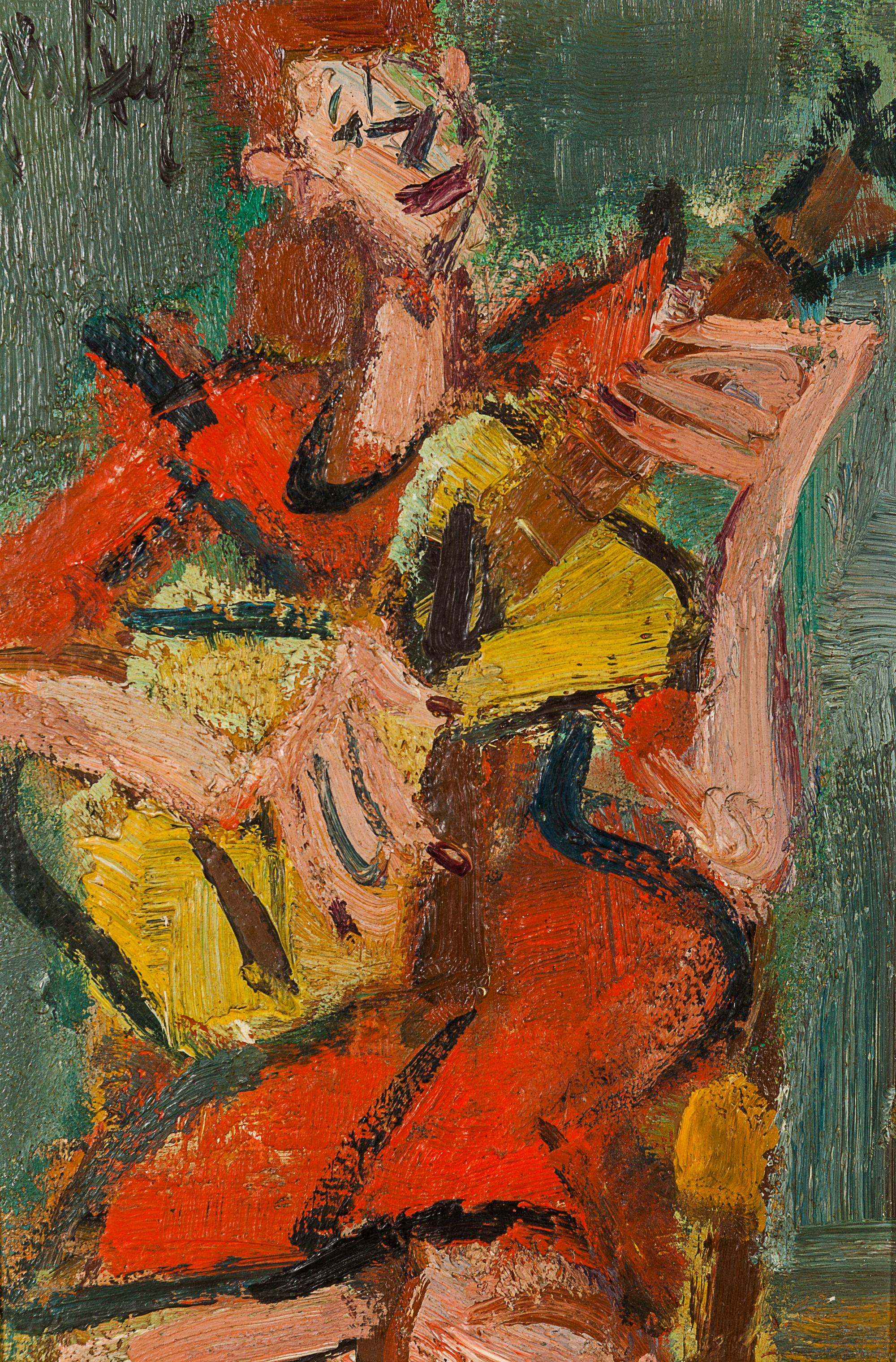 A Young Woman Playing the Guitar