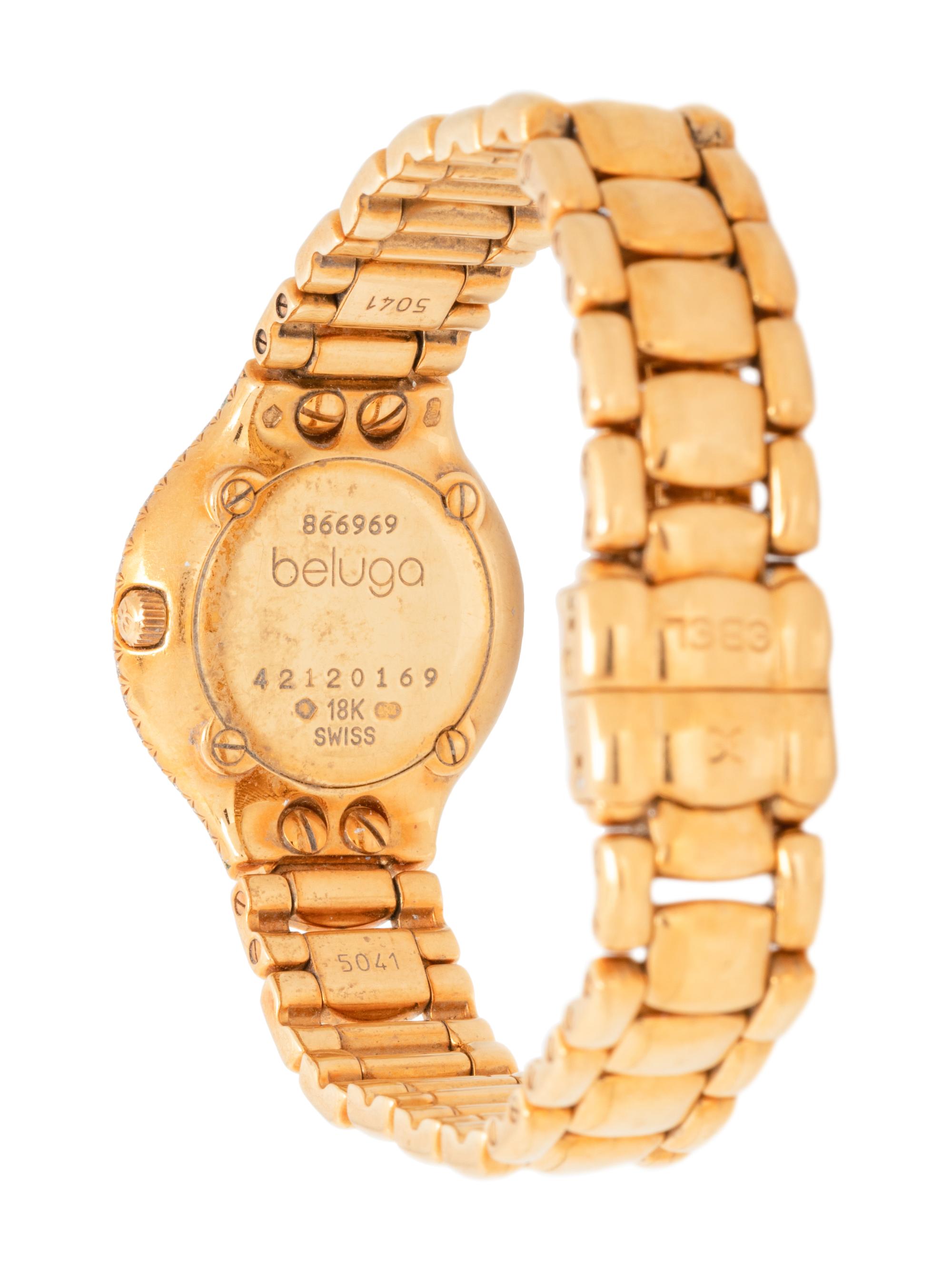 EBEL, 18K YELLOW GOLD AND DIAMOND WATCH
