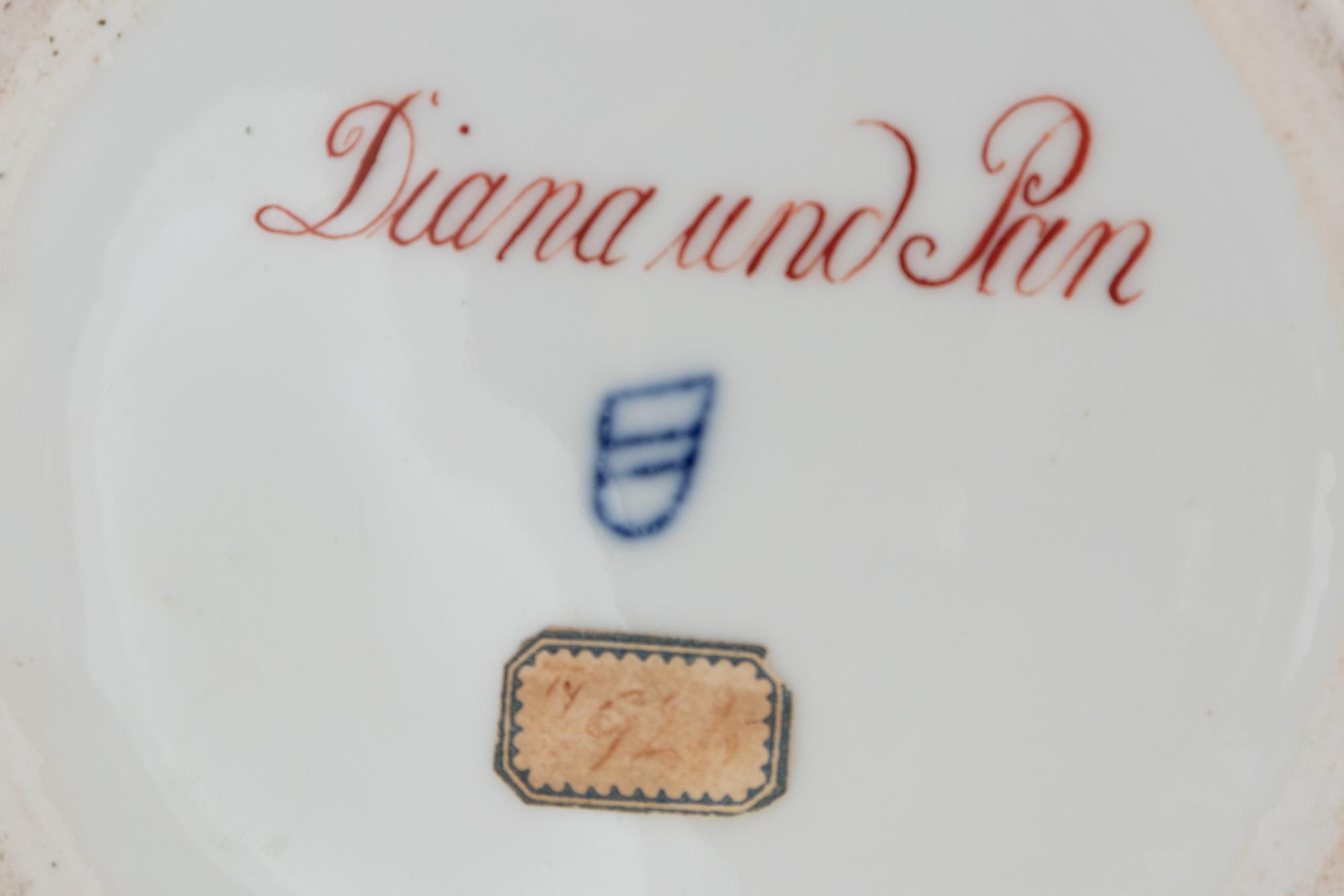 Three Vienna Painted and Parcel Gilt Porcelain Tankards