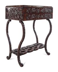 A Mother-of-Pearl Inlaid Hardwood Dresser