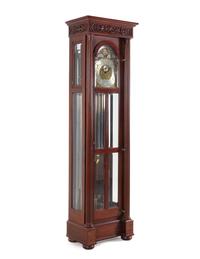 A Classical Style Mahogany Tall Case Clock Retailed by Tiffany & Co.