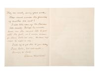 [AMERICAN RED CROSS]. BARTON, Clara (1821-1912). Autograph letter signed ("Clara Barton"). Oxford, MS, 15 January 1906. [ With :] WWI Red Cross poster, flag, and nurse's cap.