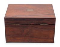 A Victorian Rosewood Dressing Box