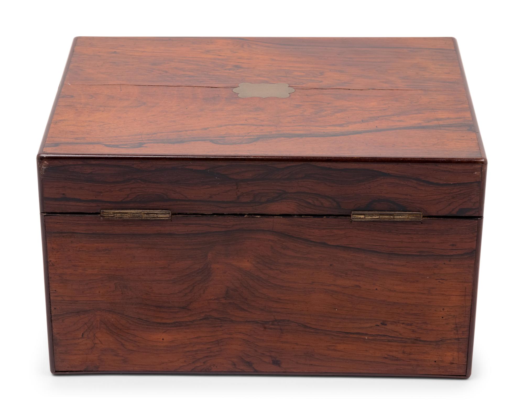 A Victorian Rosewood Dressing Box