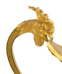 A Pair of Late Louis XVI Gilt Bronze Ewers