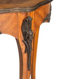 A Pair of Louis XV Style Parquetry Side Tables
