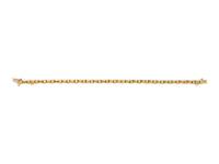 A 14 Karat Yellow Gold and Diamond Bracelet,