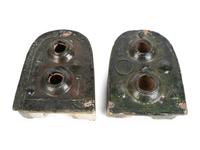 Two Chinese Green-Glazed Terracotta Stove Models