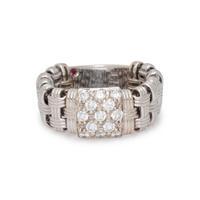 ROBERTO COIN, WHITE GOLD AND DIAMOND 'APPASSIONATA' RING