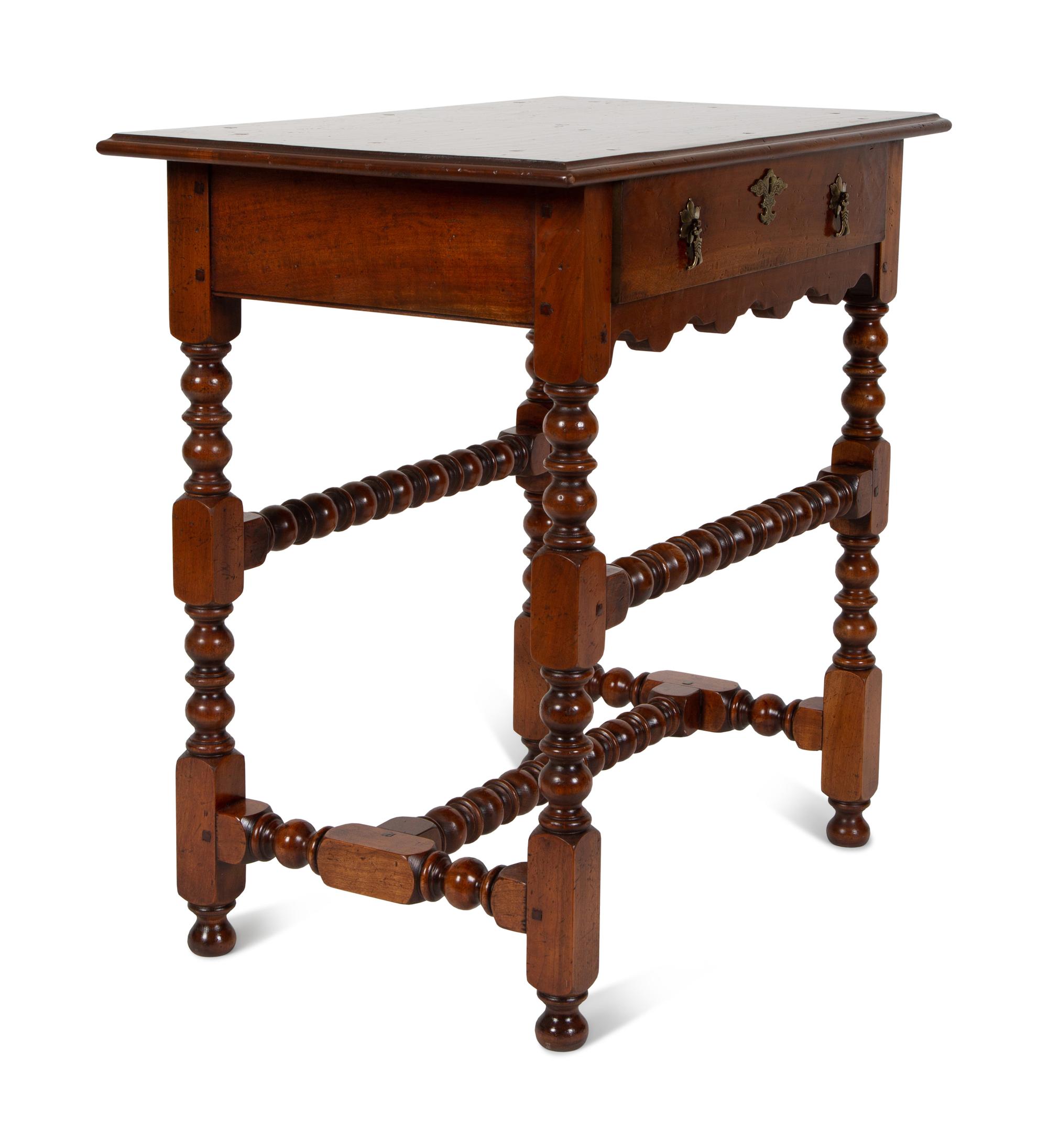 A Jacobean Style Bobbin Turned Side Table — 19TH CENTURY