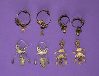 Four Pairs of Silver Earrings