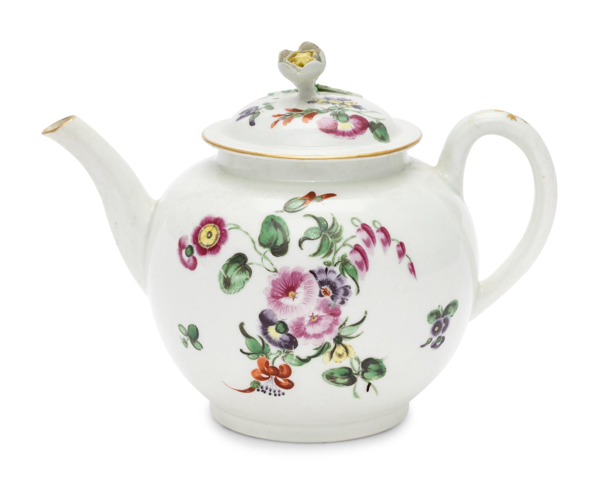 A Worcester Porcelain Teapot