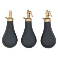 Lot of Three Parker Hale Flasks and Three Powder Horns