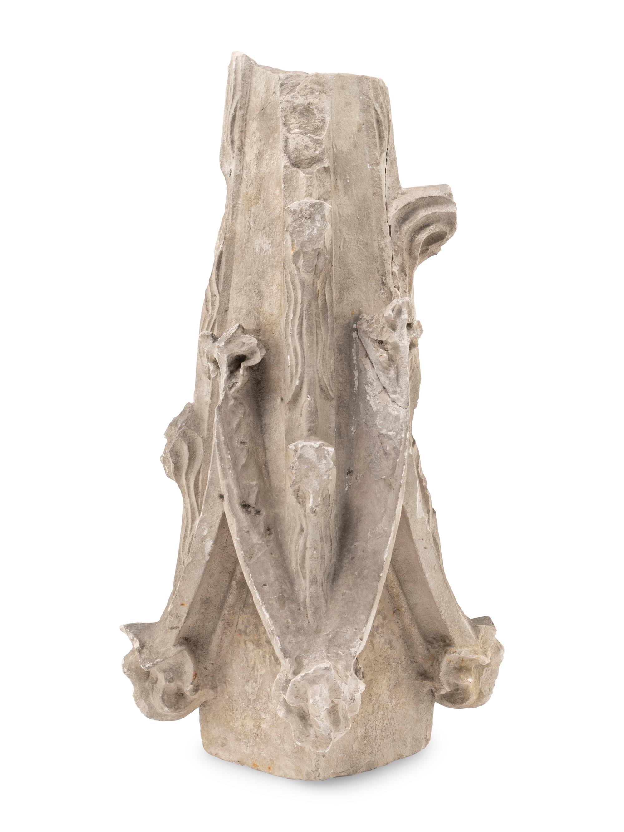A Gothic Limestone Architectural Fragment