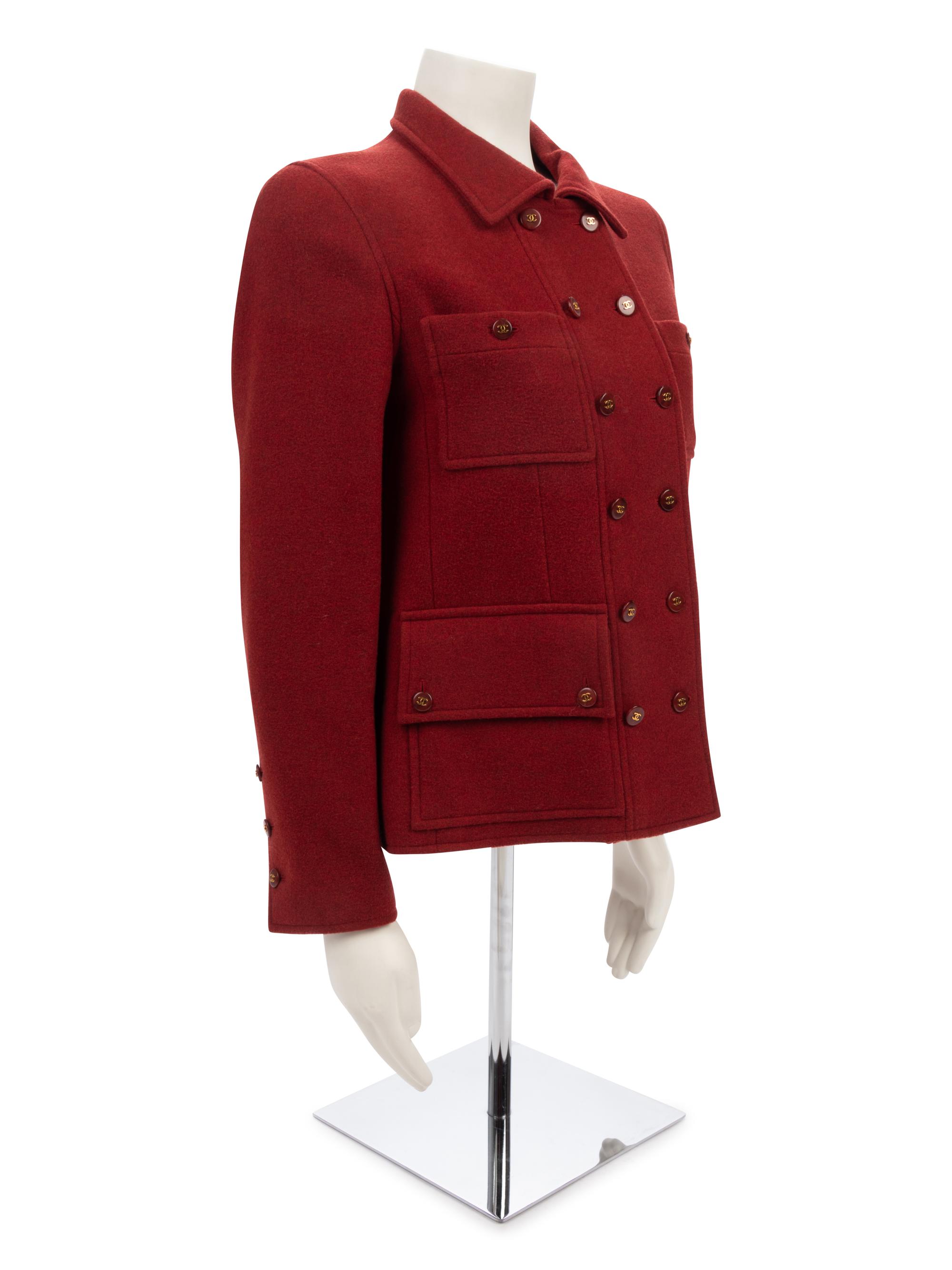 Chanel Cashmere Double Breast Jacket, Fall 1995