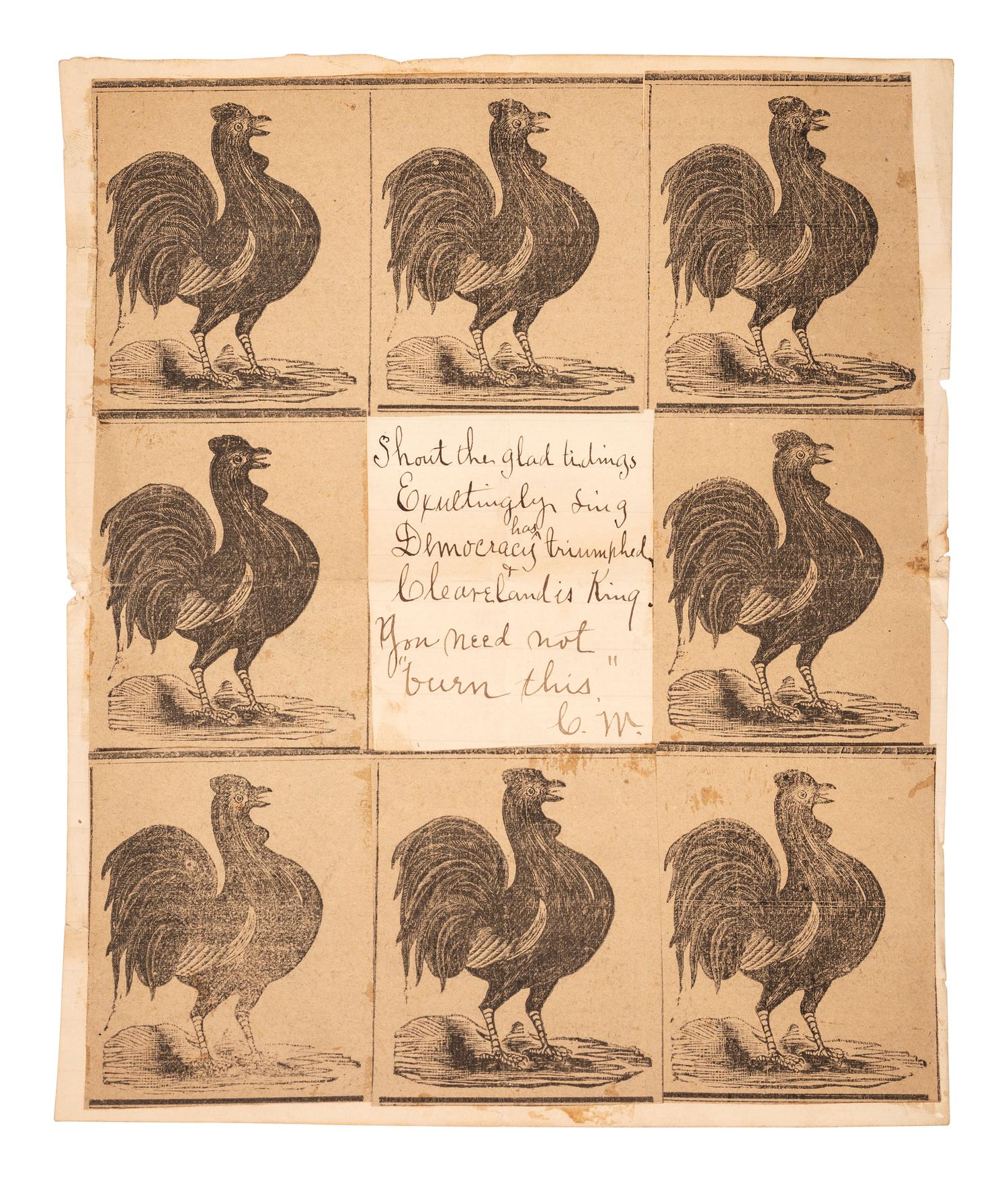 [CLEVELAND, Grover (1837-1908)]. A collection of invitations, calling cards, and ephemera related to the inauguration and presidency of Grover Cleveland, comprising: