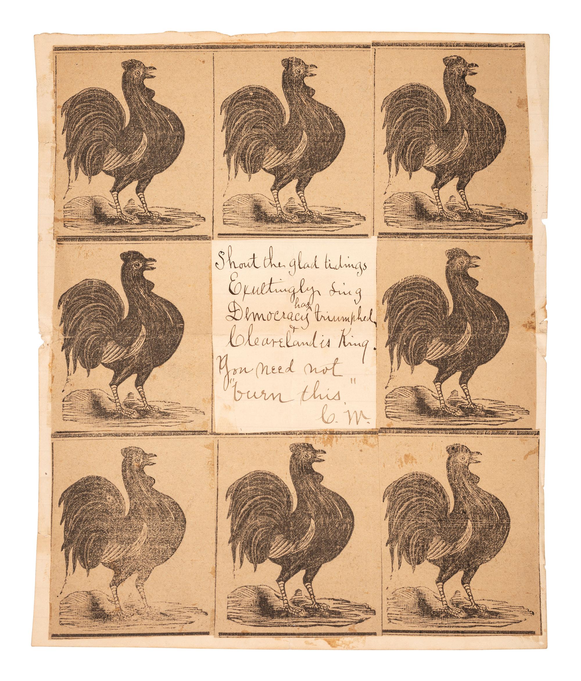 [CLEVELAND, Grover (1837-1908)]. A collection of invitations, calling cards, and ephemera related to the inauguration and presidency of Grover Cleveland, comprising: