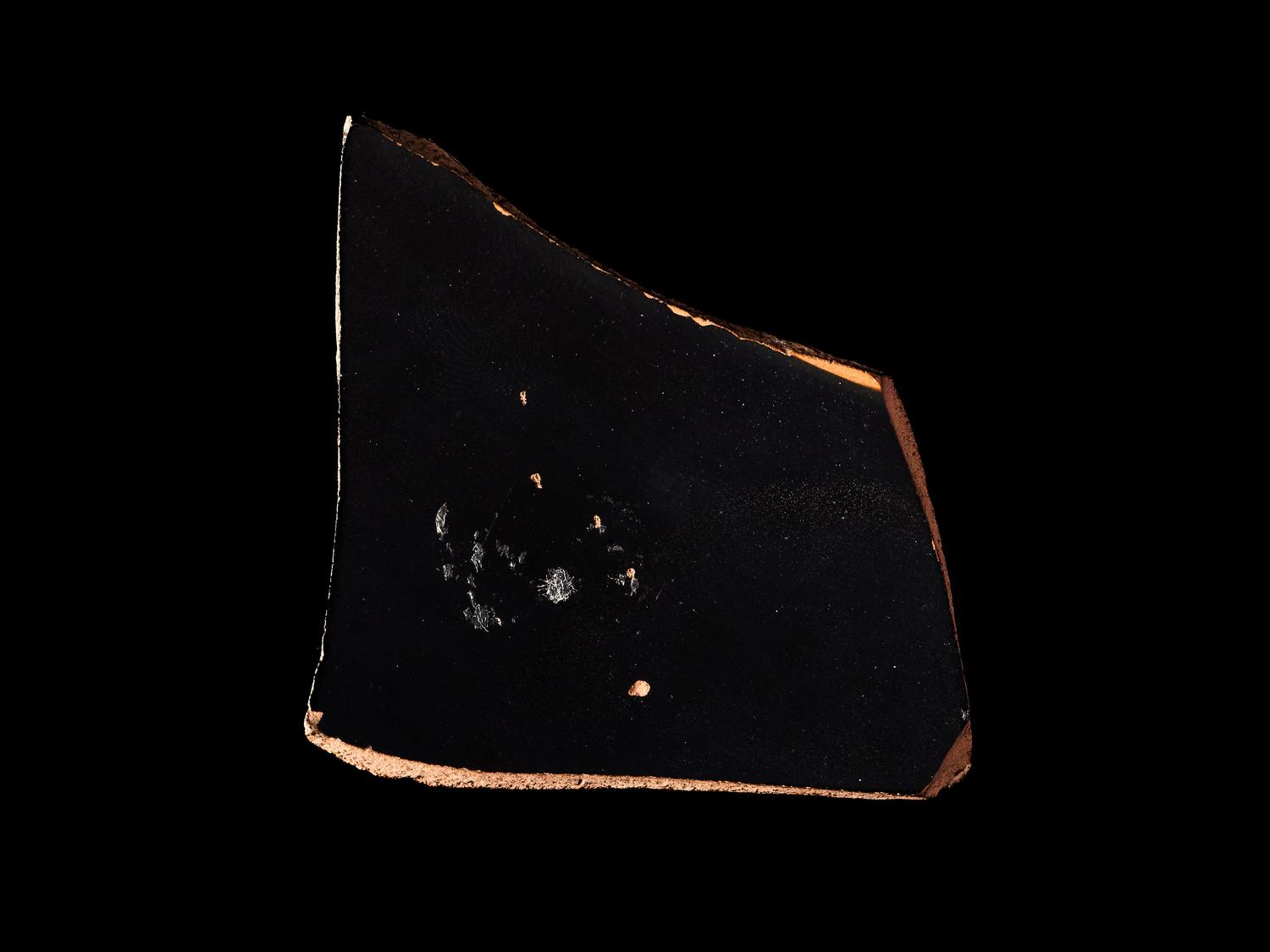 An Attic Black-Figured Kylix Vase Fragment